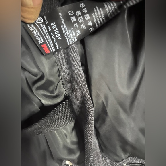 AGOLDE Relaxed 
Nova Denim Puffer In Marbled Blk (washed BIk) Puffer Jacket XS - Picture 16 of 16